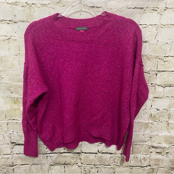 Vince Camuto Pink Soft Mock Neck Pullover Sweater - Picture 1 of 6